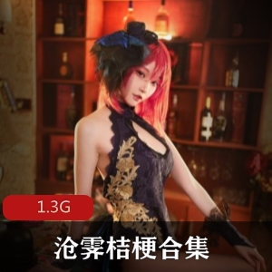 绅士福利！火热cosplay女神沧霁桔梗最新黑丝角色大片1.3G